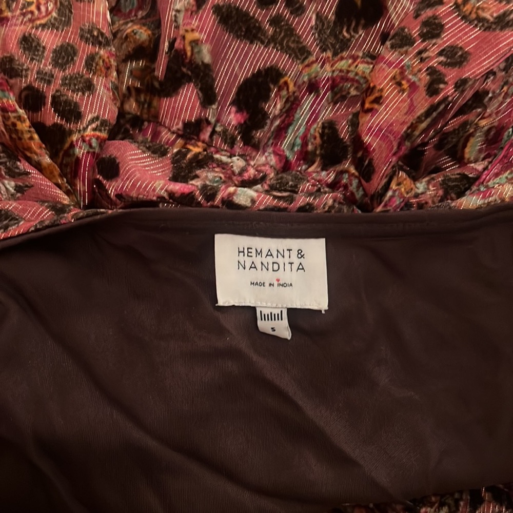 Hemant & Nandita Vera Long Dress size small - Picture 6 of 6